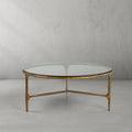 Aurelia Glass Round Coffee Table 3 Legs 35"