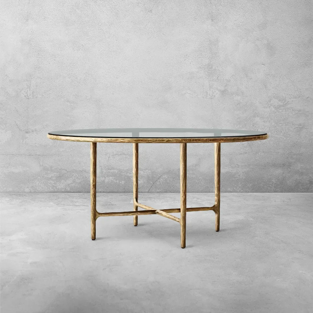 Aurelia Glass Round Dining Table