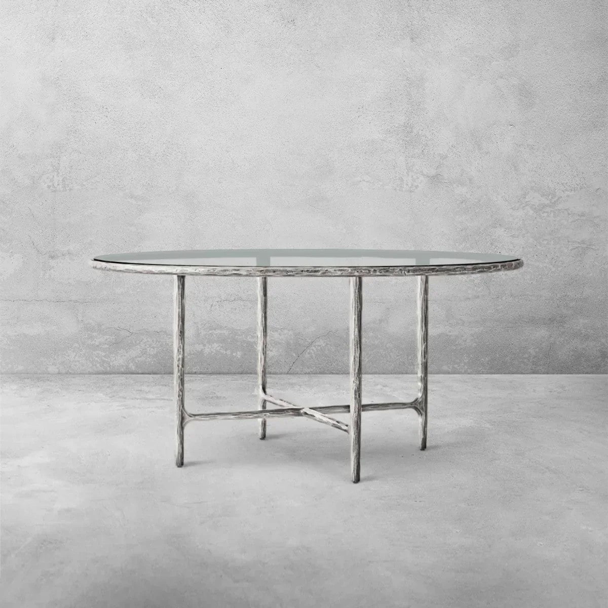 Aurelia Glass Round Dining Table