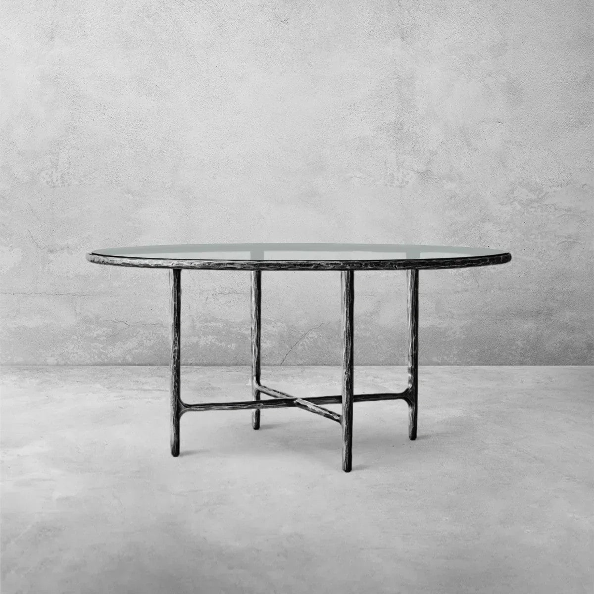 Aurelia Glass Round Dining Table