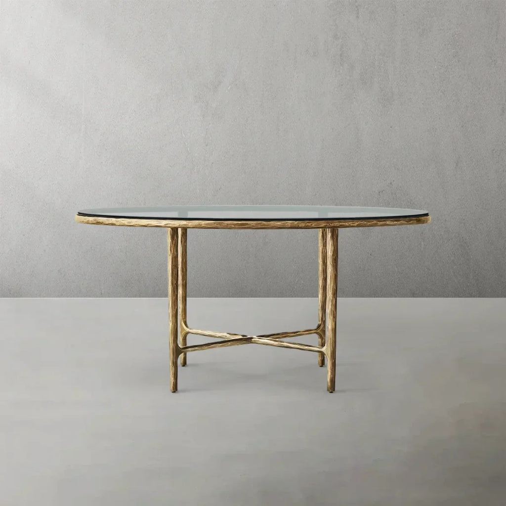 Aurelia Glass Round Dining Table