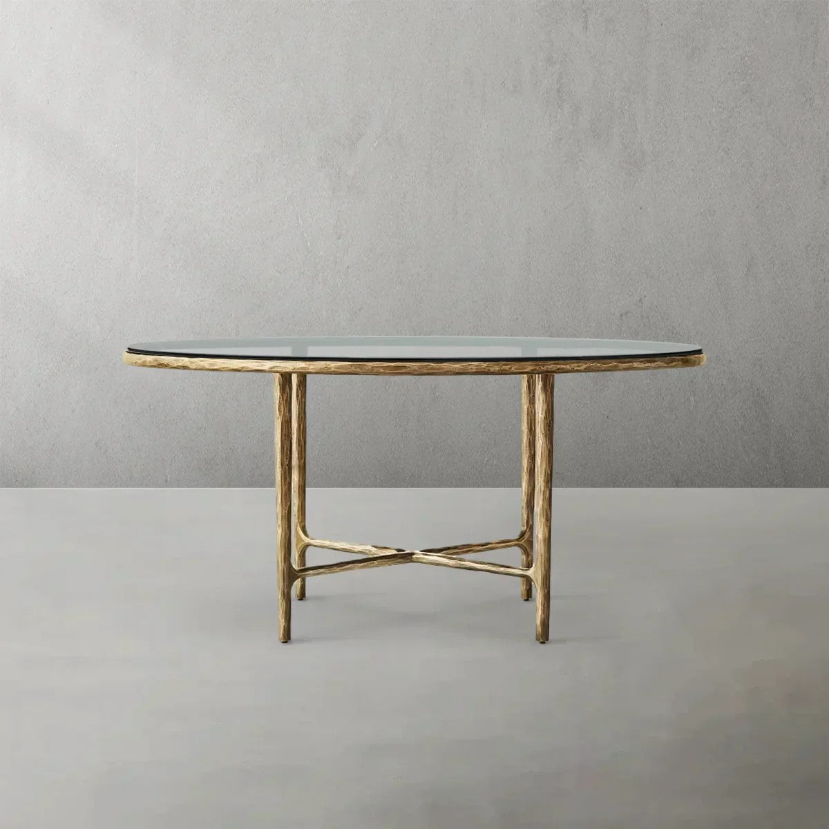 Aurelia Glass Round Dining Table