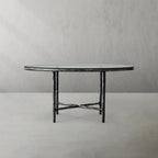 Aurelia Glass Round Dining Table