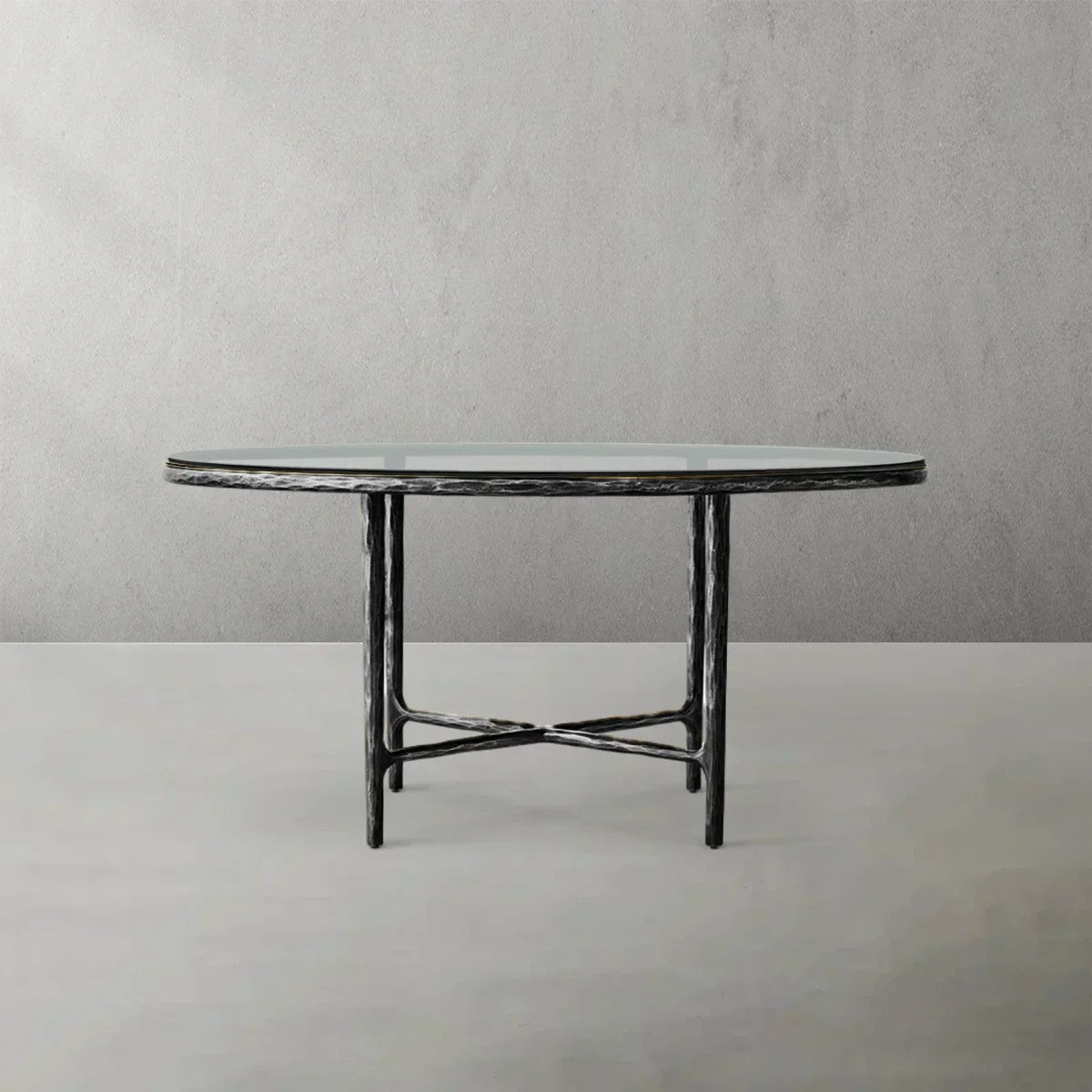 Aurelia Glass Round Dining Table