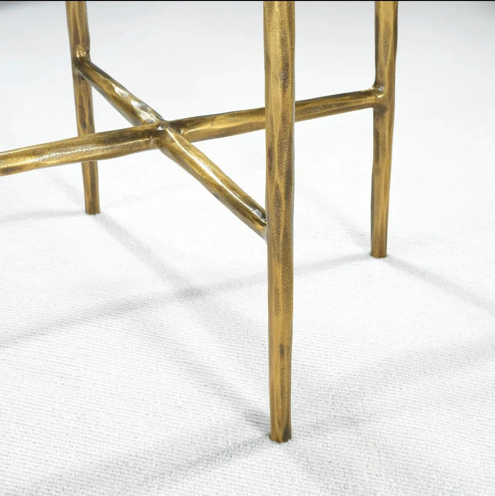 Aurelia Glass Round Side Table