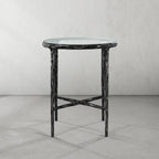 Aurelia Glass Round Side Table