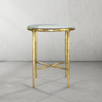 Aurelia Glass Round Side Table