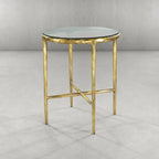Aurelia Glass Round Side Table