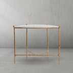 Aurelia Horn Semi-Circle Marble Console Table