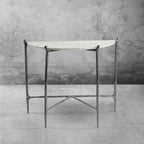 Aurelia Horn Semi-Circle Marble Console Table