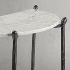 Aurelia Horn Semi-Circle Marble Console Table