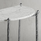 Aurelia Horn Semi-Circle Marble Console Table