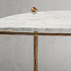 Aurelia Horn Semi-Circle Marble Console Table