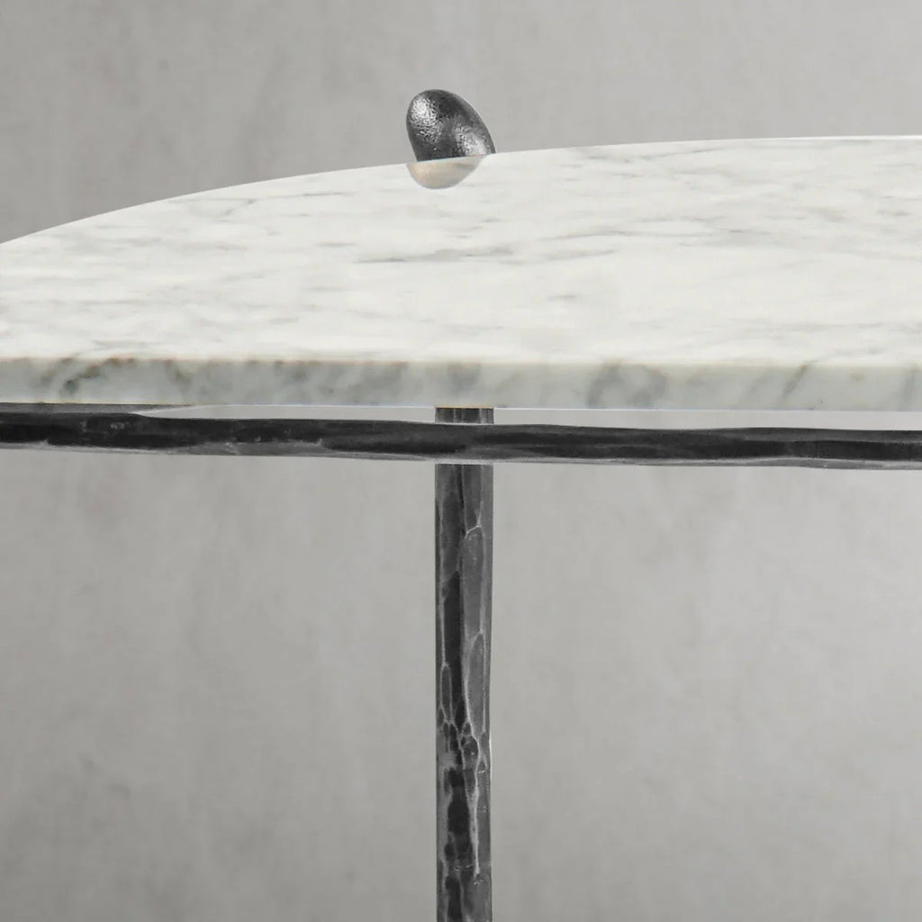 Aurelia Horn Semi-Circle Marble Console Table