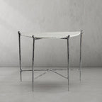 Aurelia Horn Semi-Circle Marble Console Table