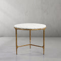Aurelia Marble Round Side Table