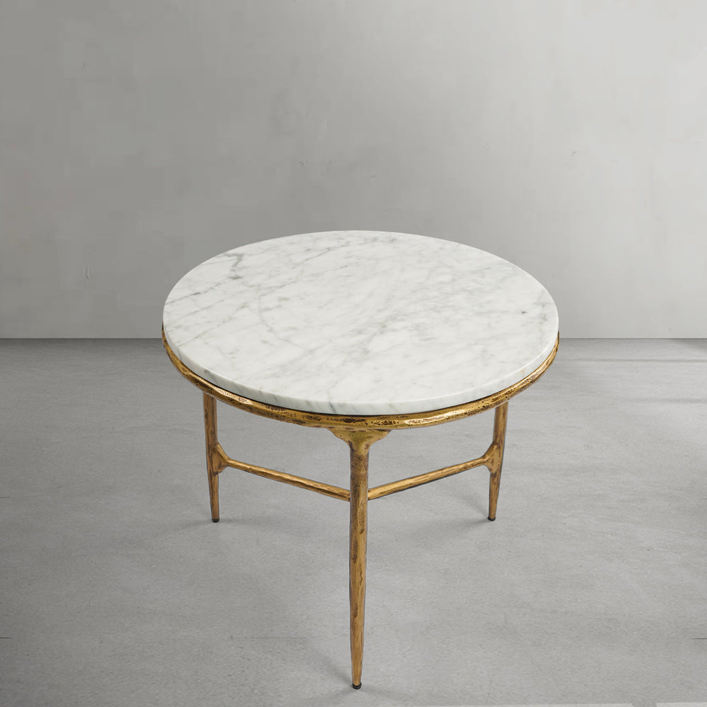 Aurelia Marble Round Side Table