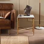 Aurelia Marble Square Side Table 18" 22"