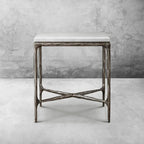 Aurelia Marble Square Side Table 18" 22"