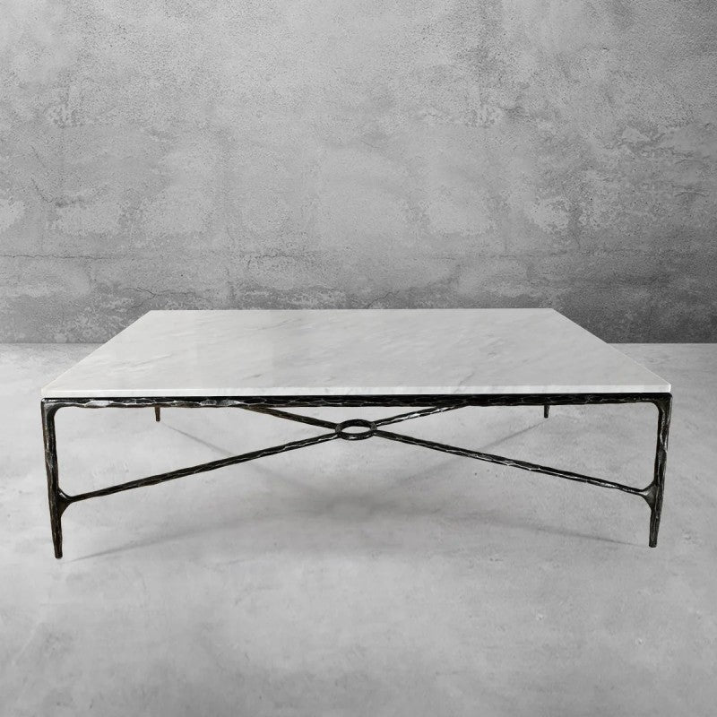 Aurelia Marble Top Rectangular Coffee Table