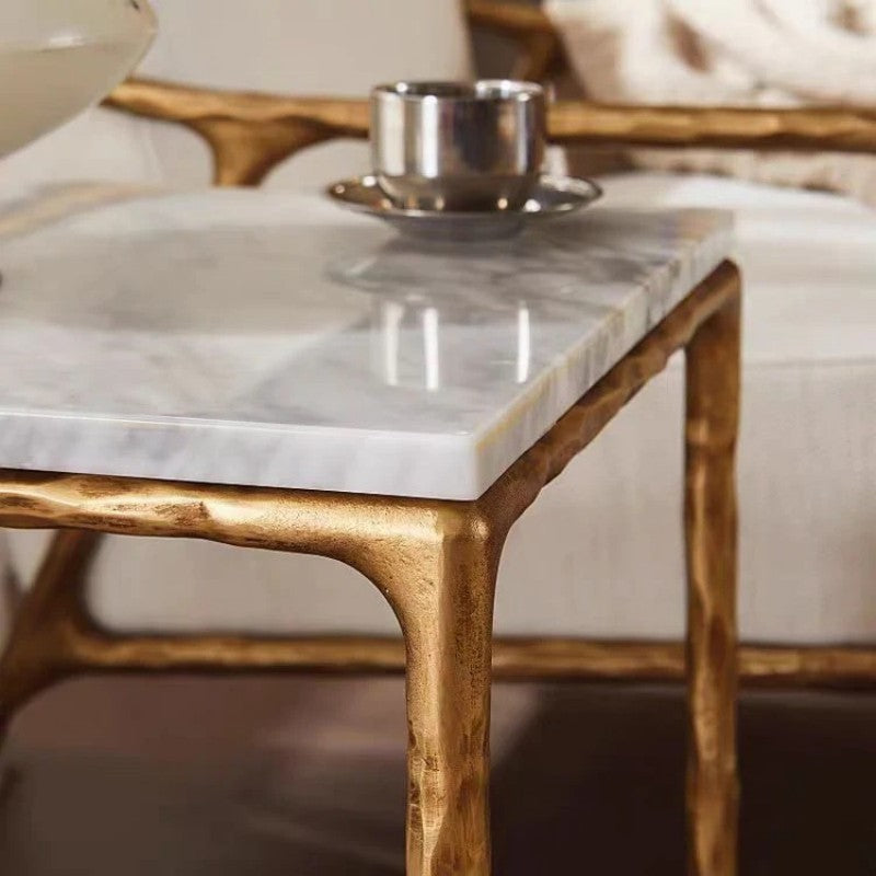 Aurelia Marble Top Rectangular Coffee Table