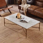 Aurelia Marble Top Rectangular Coffee Table