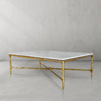 Aurelia Marble Top Rectangular Coffee Table