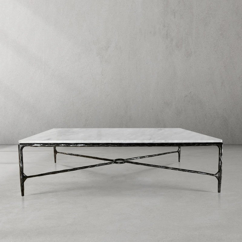 Aurelia Marble Top Rectangular Coffee Table