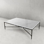 Aurelia Marble Top Rectangular Coffee Table
