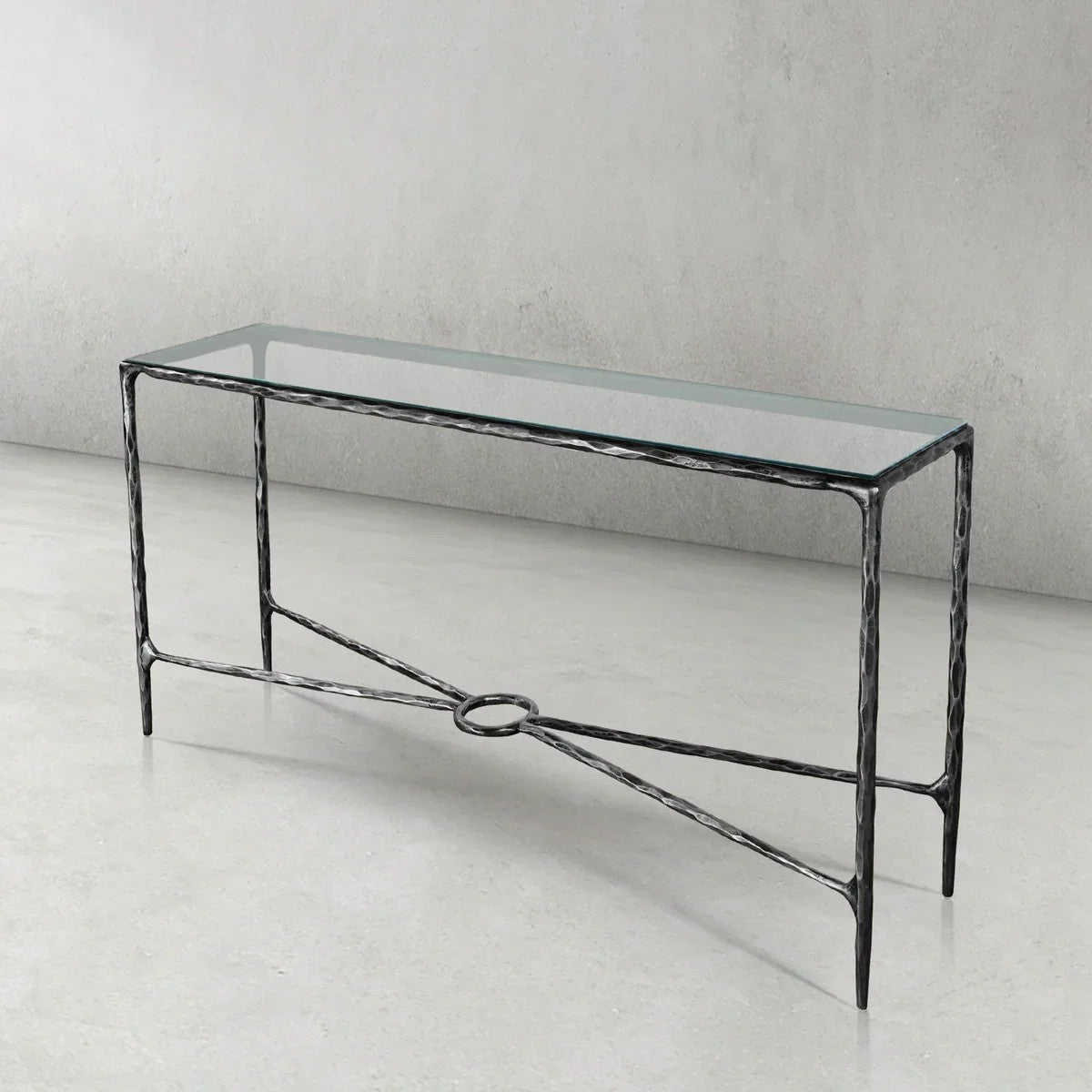 Aurelia Rectangle Glass Console Table