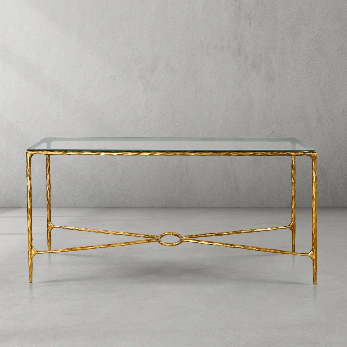 Aurelia Rectangle Glass Console Table