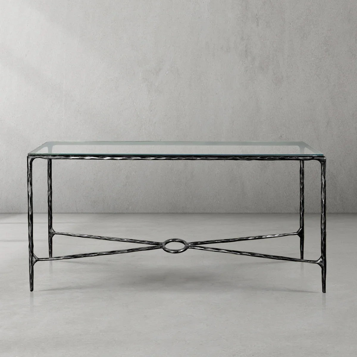 Aurelia Rectangle Glass Console Table