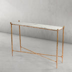 Aurelia Rectangle Horn Marble Console Table