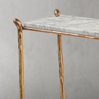Aurelia Rectangle Horn Marble Console Table