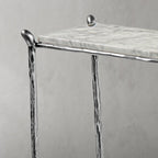 Aurelia Rectangle Horn Marble Console Table