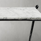 Aurelia Rectangle Horn Marble Console Table