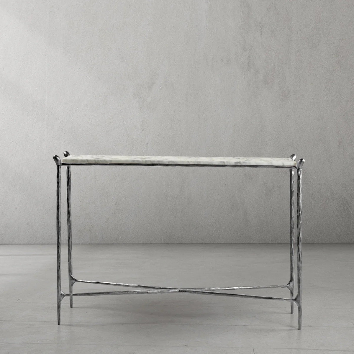 Aurelia Rectangle Horn Marble Console Table