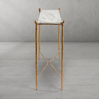 Aurelia Rectangle Horn Marble Console Table