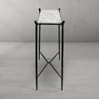 Aurelia Rectangle Horn Marble Console Table