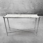 Aurelia Rectangle Horn Marble Console Table