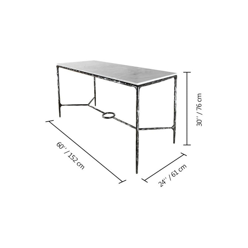 Aurelia Rectangle Marble Desk