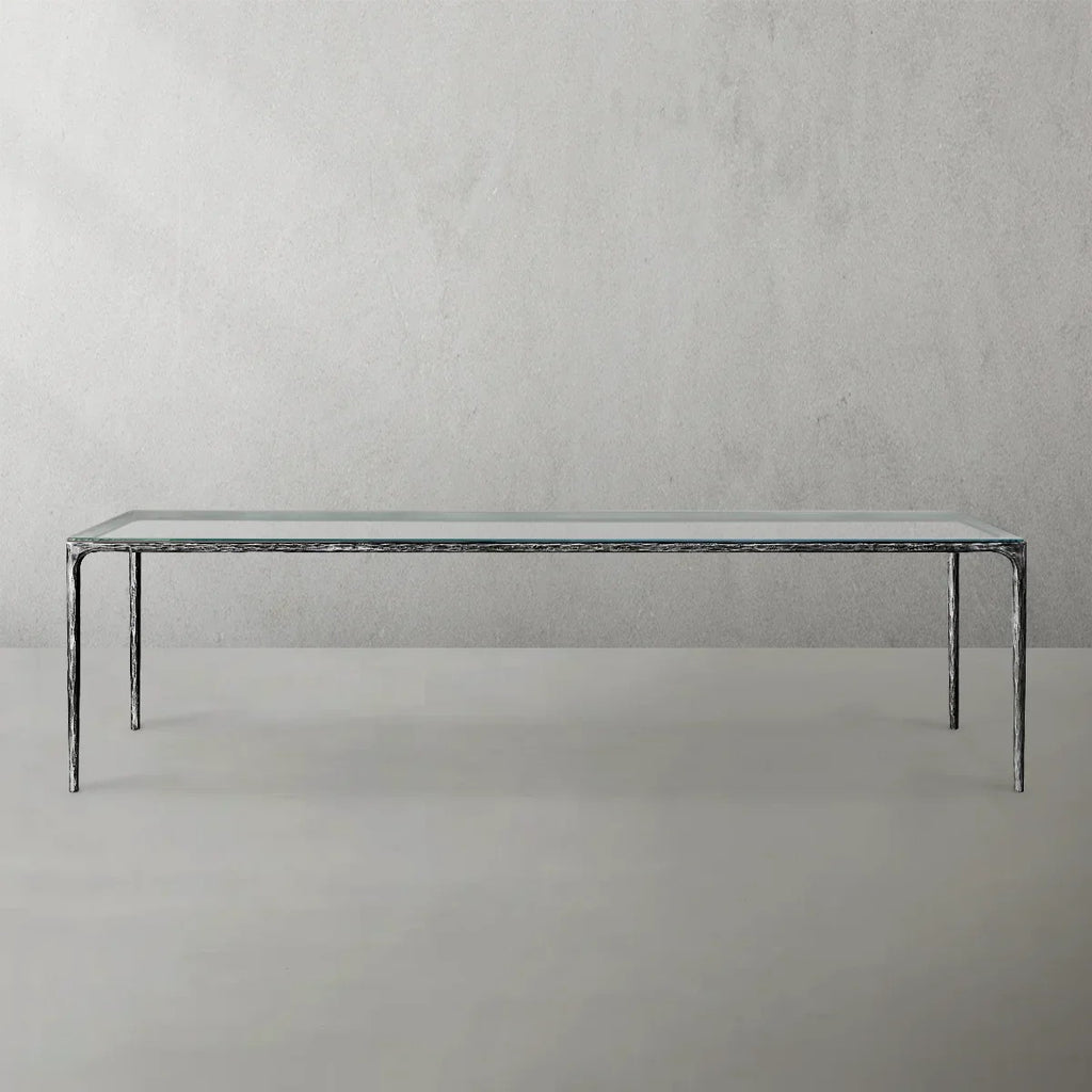 Aurelia Rectangular Glass Dining Table