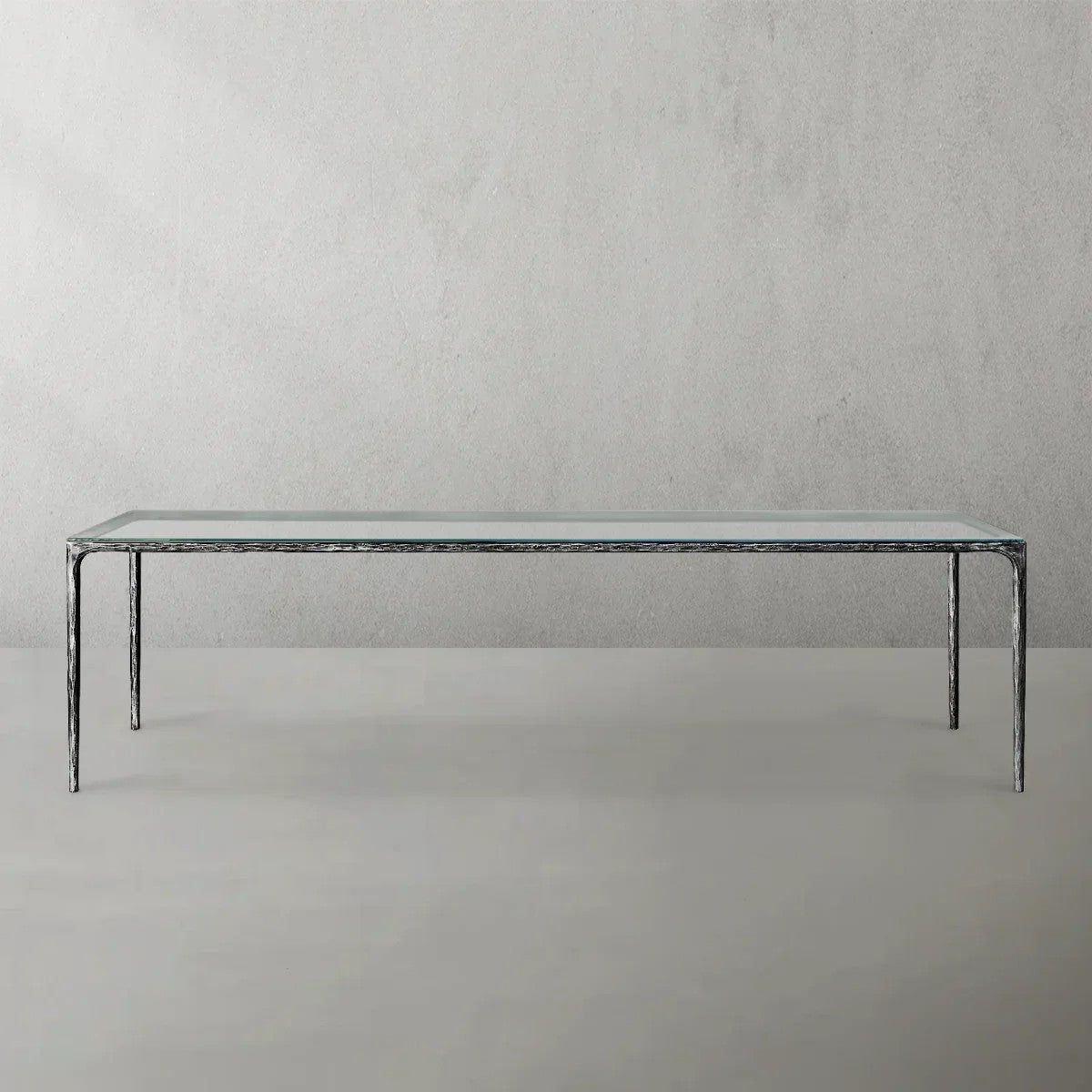 Aurelia Rectangular Glass Dining Table