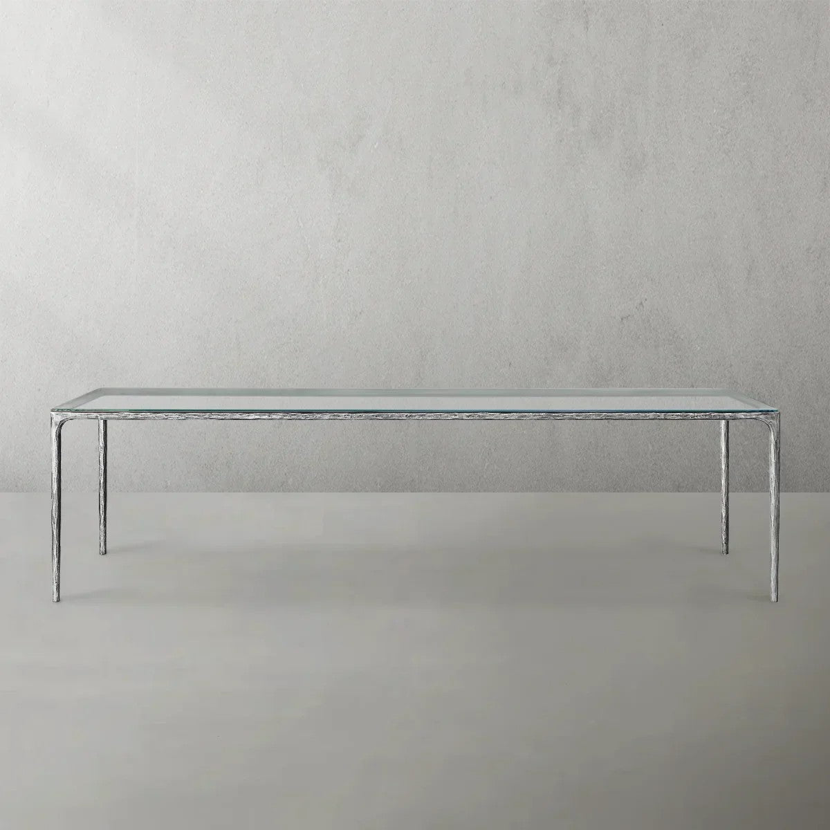 Aurelia Rectangular Glass Dining Table