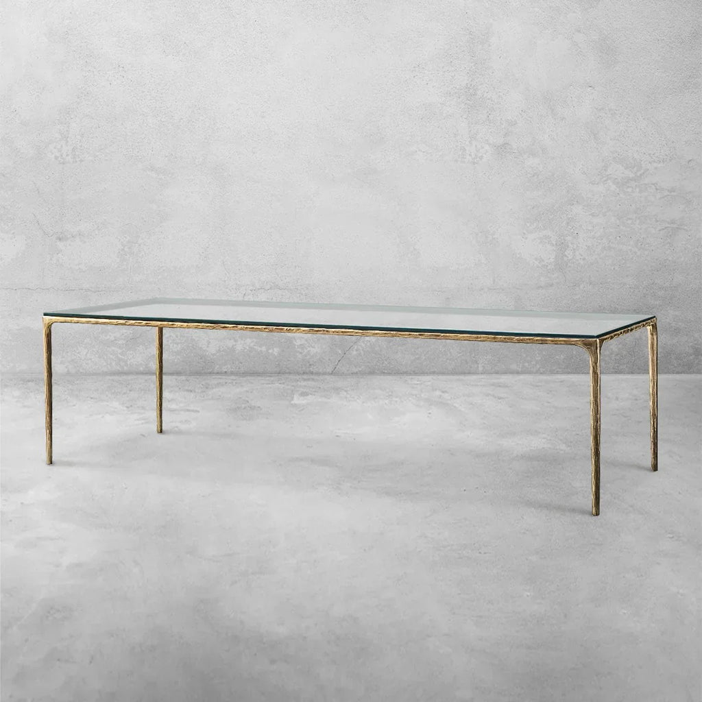 Aurelia Rectangular Glass Dining Table