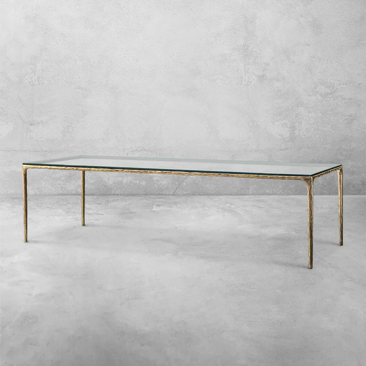 Aurelia Rectangular Glass Dining Table