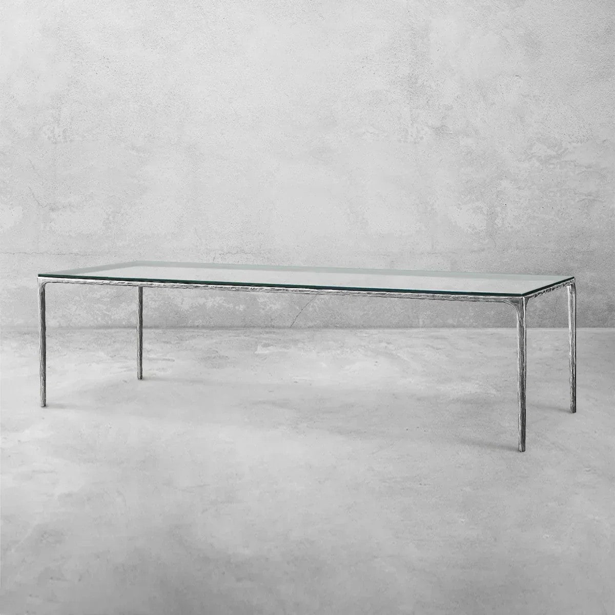 Aurelia Rectangular Glass Dining Table