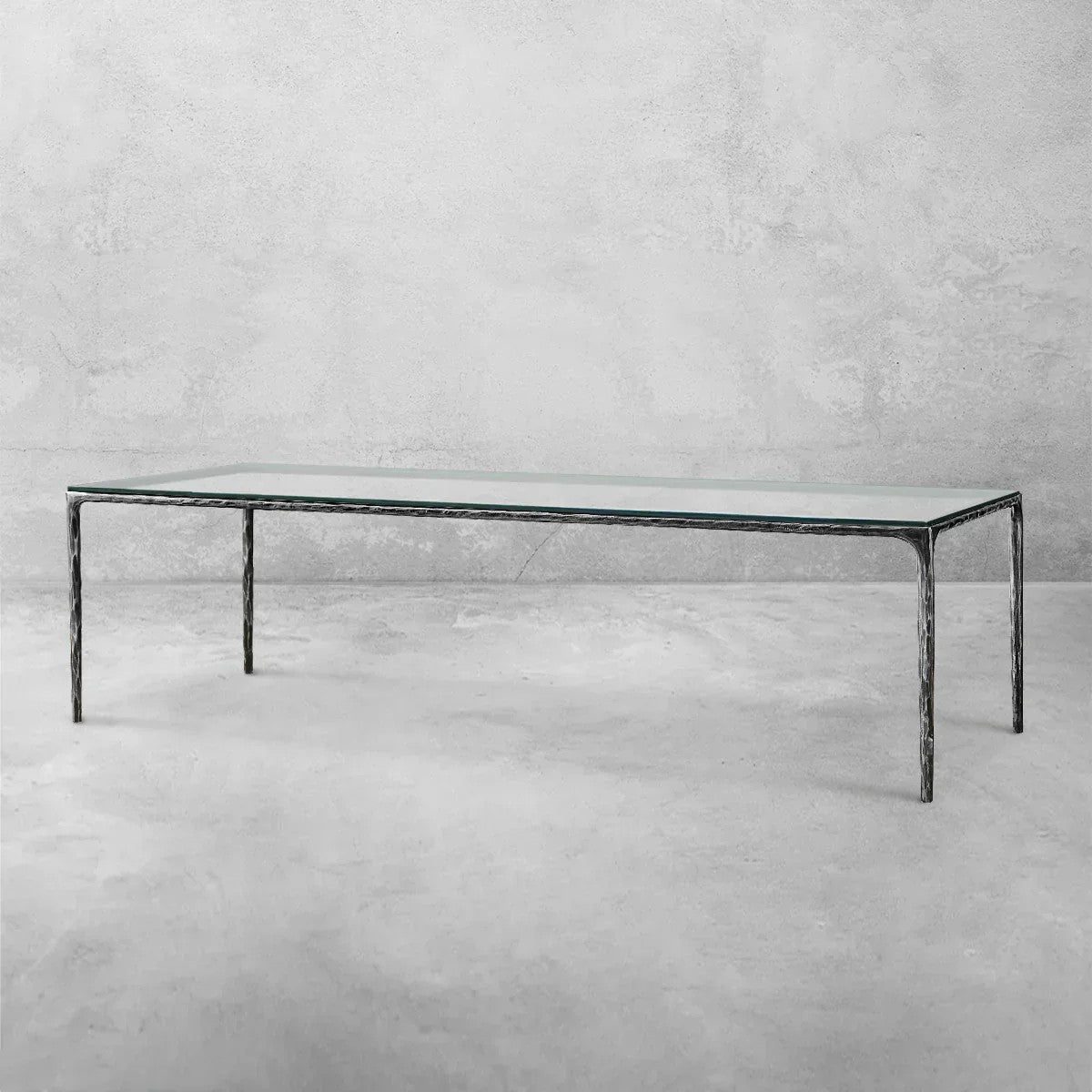 Aurelia Rectangular Glass Dining Table