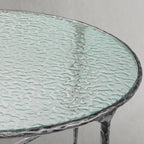 Aurelia Ribbed Glass Round Coffee Table