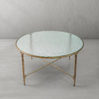 Aurelia Ribbed Glass Round Coffee Table